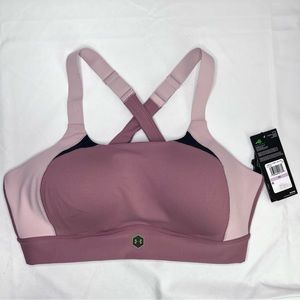 Under Armour Rush hushed pink high support sports bra